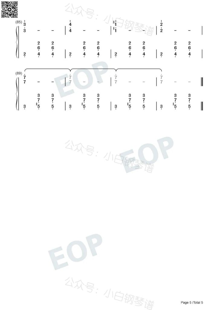 Valse 钢琴简谱 数字双手 - Evgeny Grinko