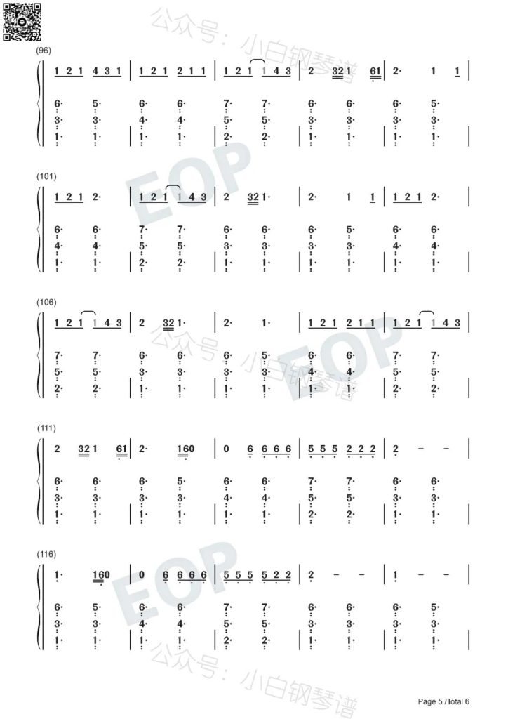 Chemtrails Over The Country Club 钢琴简谱 数字双手- Lana Del Rey
